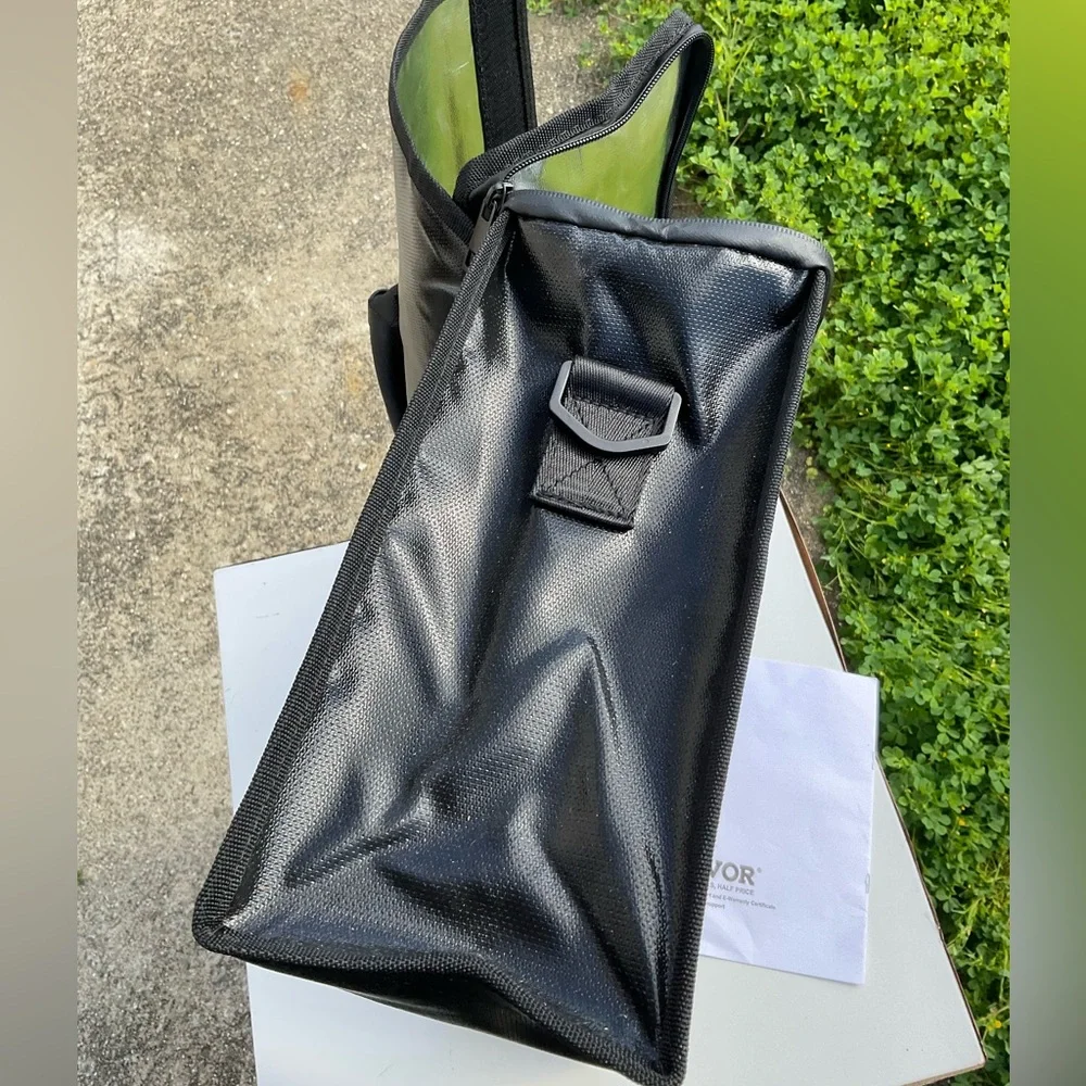“New” VEVOR Fireproof And Waterproof Large Bag (18”L X 12”H X 5.5”W) Black